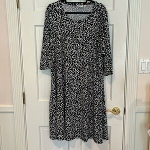 Leota A-Line 3/4 Sleeve Dress